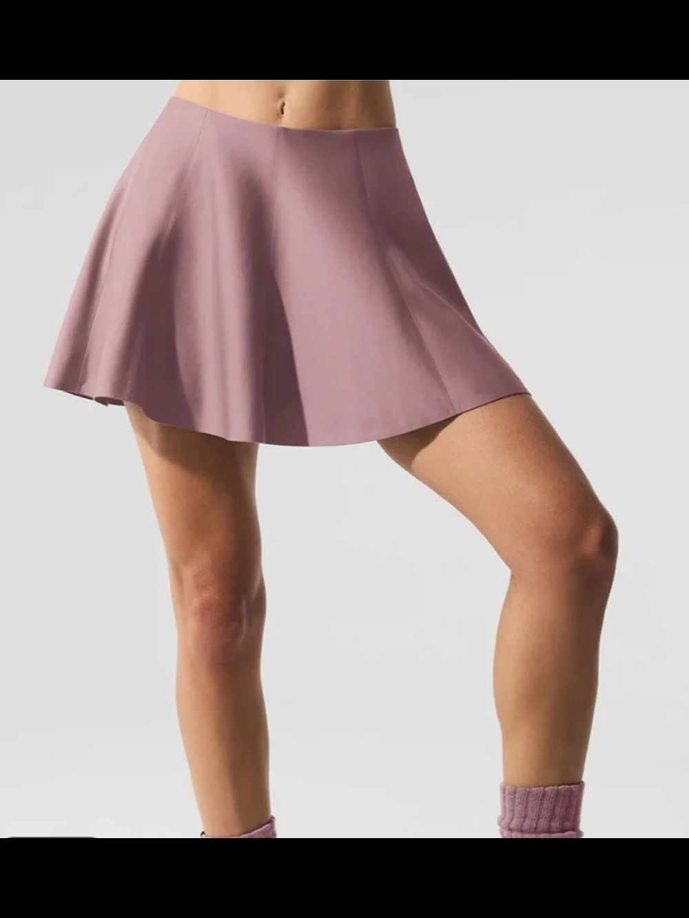 ALO Yoga Mauve Flared Skater Skirt